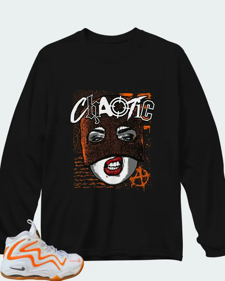 Nike Air Pippen I White Grey Total Orange Matching Long Sleeve T-Shirt