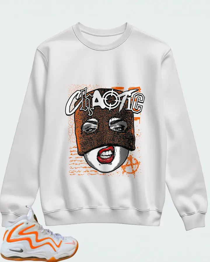 Nike Air Pippen I White Grey Total Orange Matching Sweatshirt