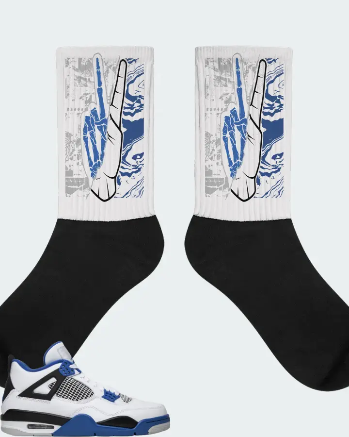 Jordan 4 Retro Sneaker Matching Socks - Peace of mind