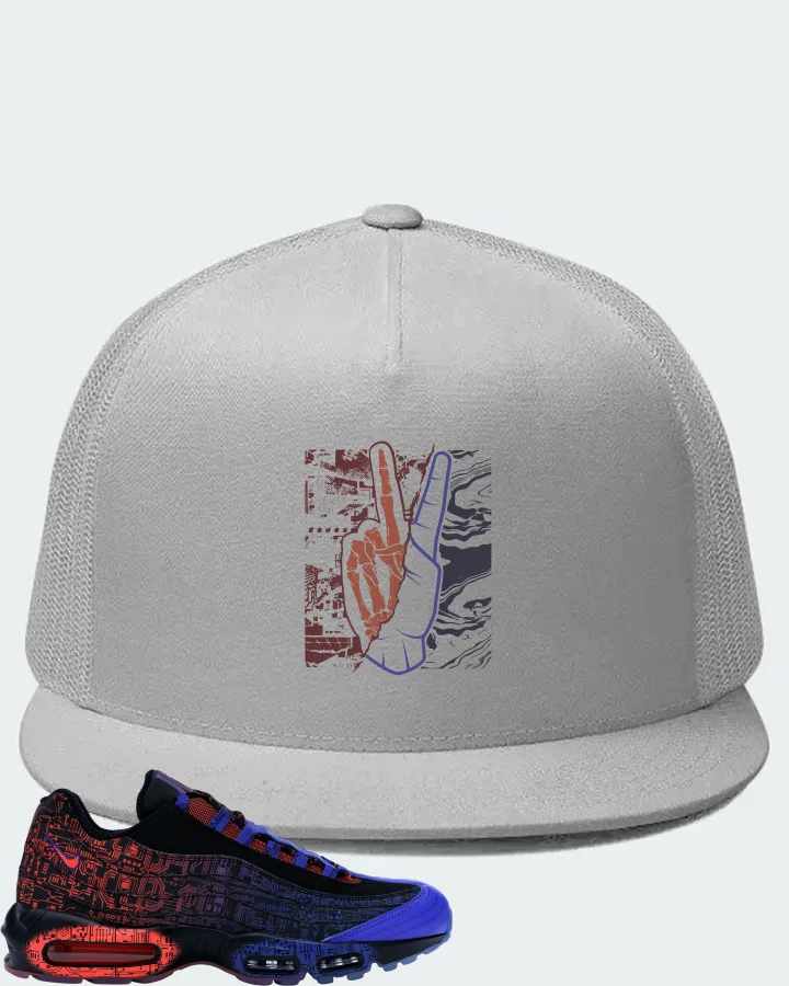 Nike Air Max 95 Sneaker Matching White Hat - Peace of mind