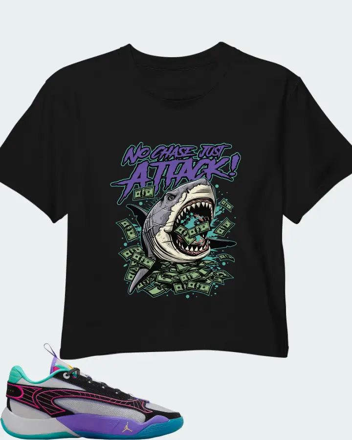 Jordan Luka 2 All-Star Wolf Grey Purple Pink Matching Crop Top
