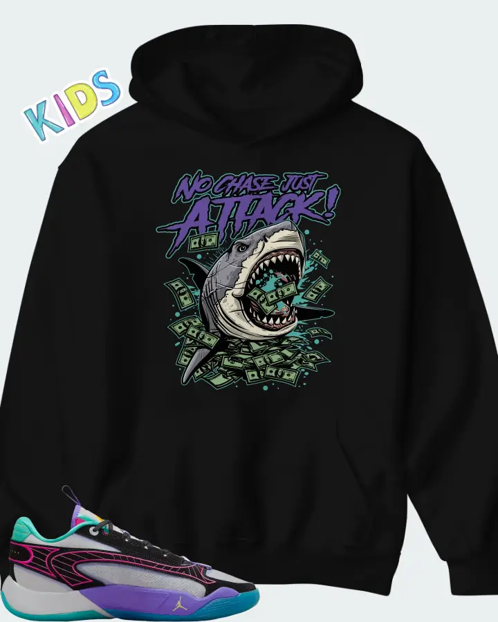 Jordan Luka 2 All-Star Wolf Grey Purple Pink Matching Kid's Hoodie