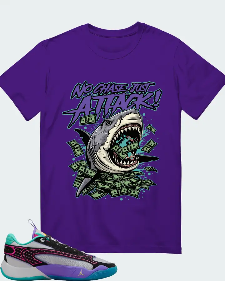 Jordan Luka 2 All-Star Wolf Grey Purple Pink Matching T-Shirt
