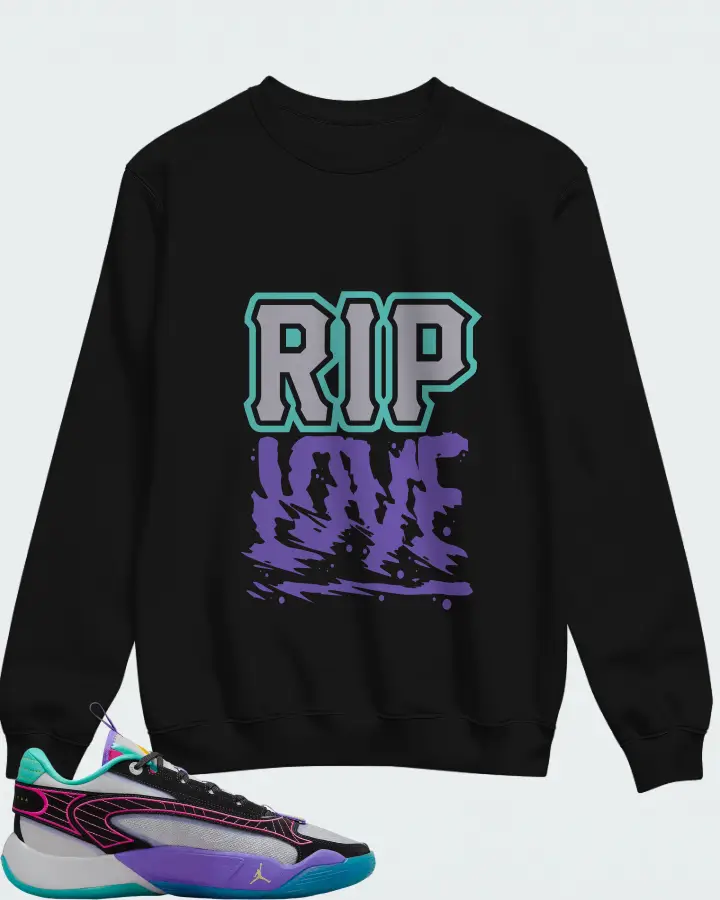 Jordan Luka 2 All-Star Wolf Grey Purple Pink Matching Sweatshirt