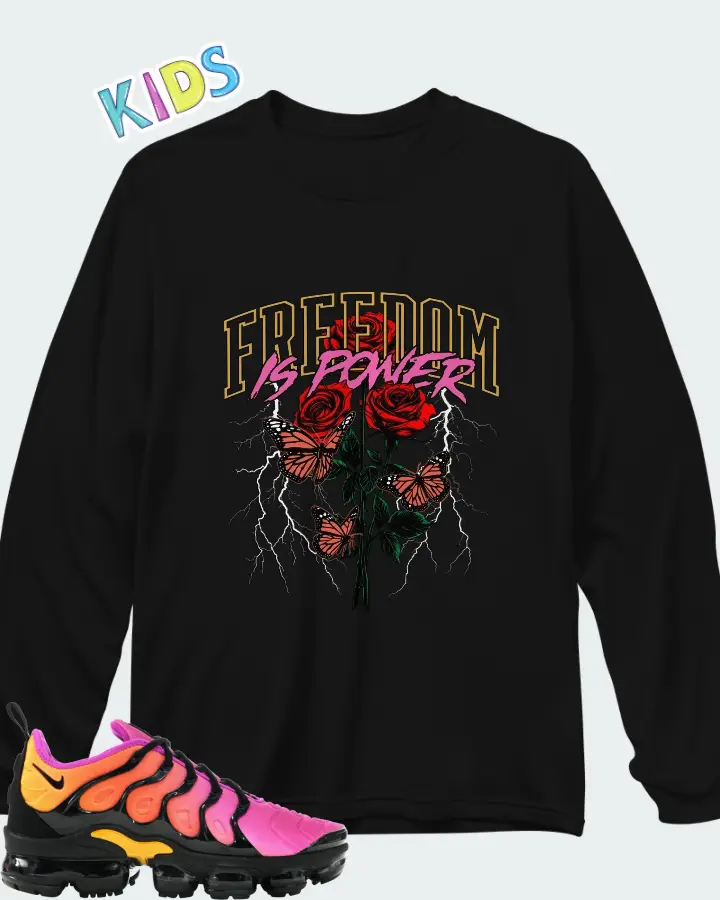 Nike Air VaporMax Plus Sherbet (Women's) Matching Kid's Long Sleeve T-Shirt