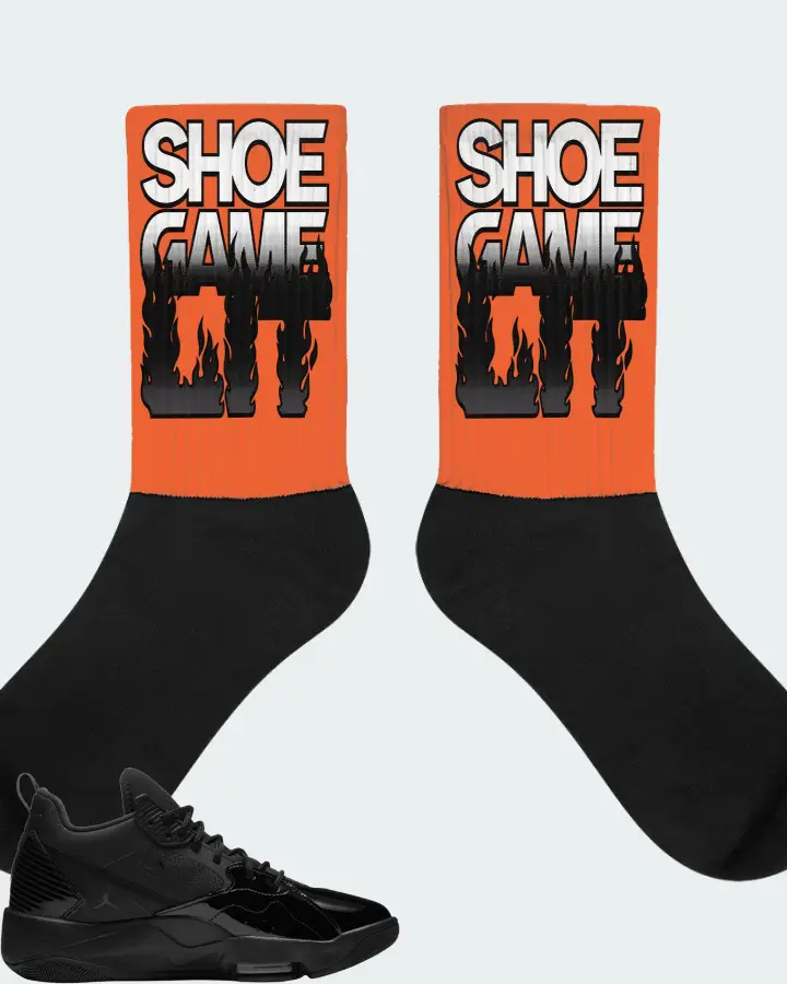 Jordan Zoom 92 Sneaker Matching Orange Socks - Shoe Game Lit Refreshed
