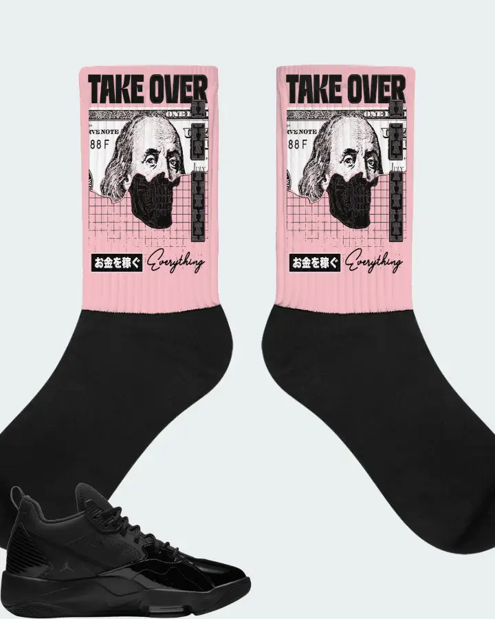 Jordan Zoom 92 Sneaker Matching Pink Socks - Take Over