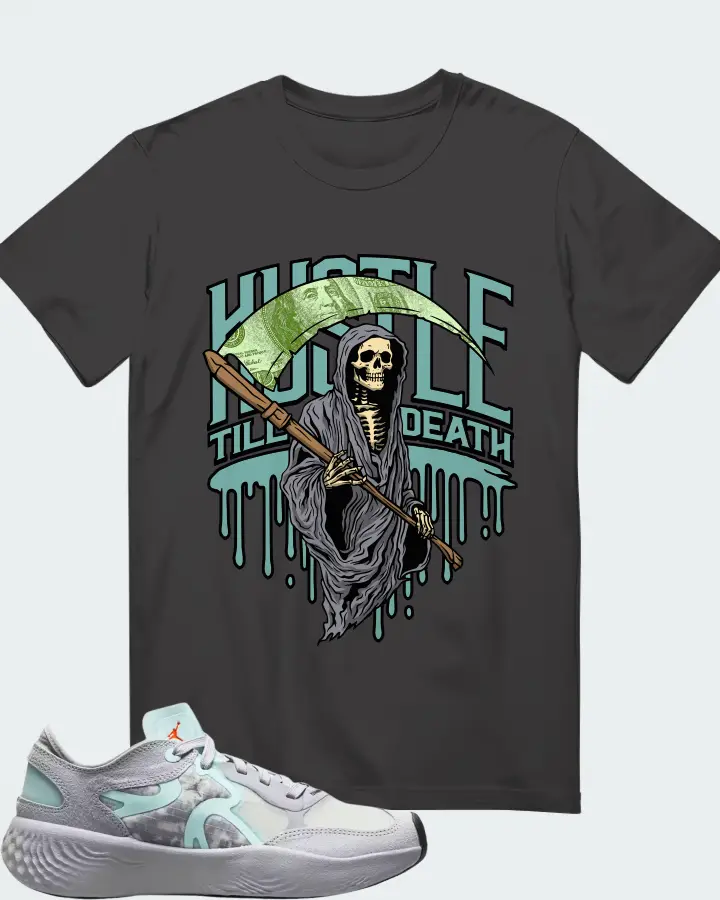 Jordan Delta 3 Low Wolf Grey Glacier Blue Matching T-Shirt