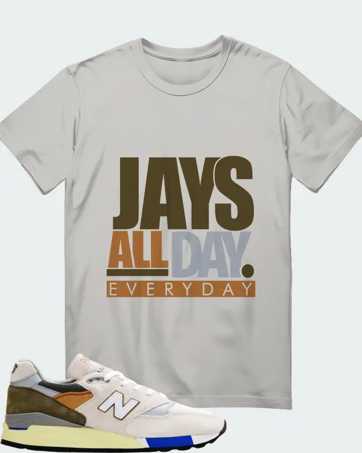 New Balance 998  Sneaker Matching Grey T-Shirt - Jays All Day