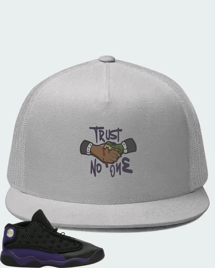 Jordan 13 Retro Sneaker Matching White Hat - Trust No One