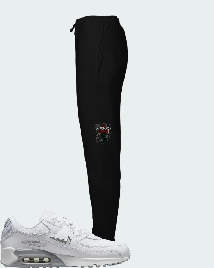 Nike Air Max 90 White Grey Jewel Matching Joggers