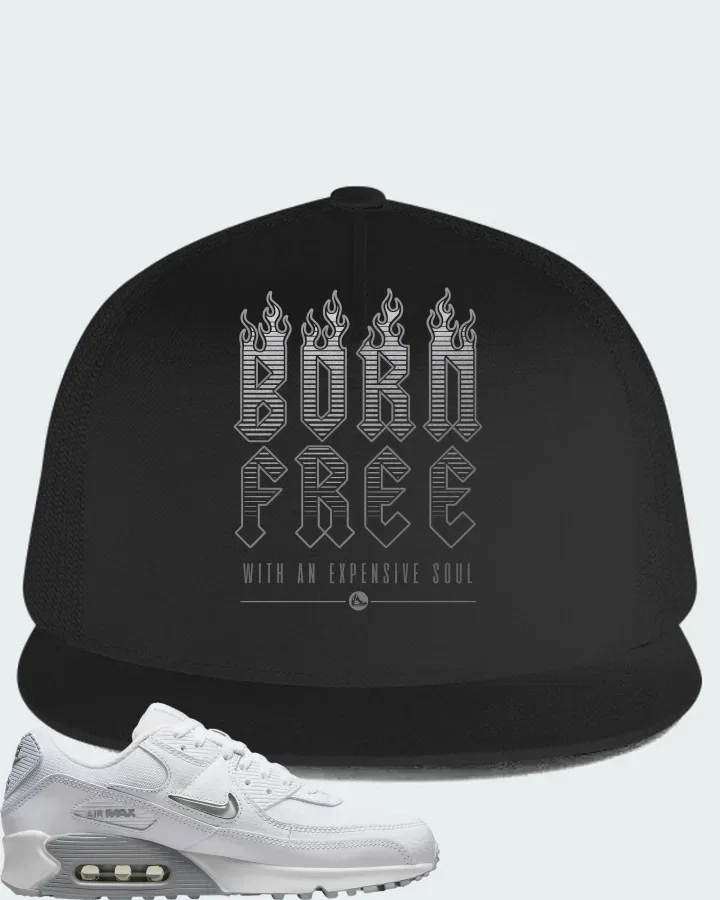 Nike Air Max 90 White Grey Jewel Matching Hat