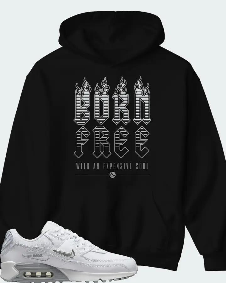 Nike Air Max 90 White Grey Jewel Matching Hoodie