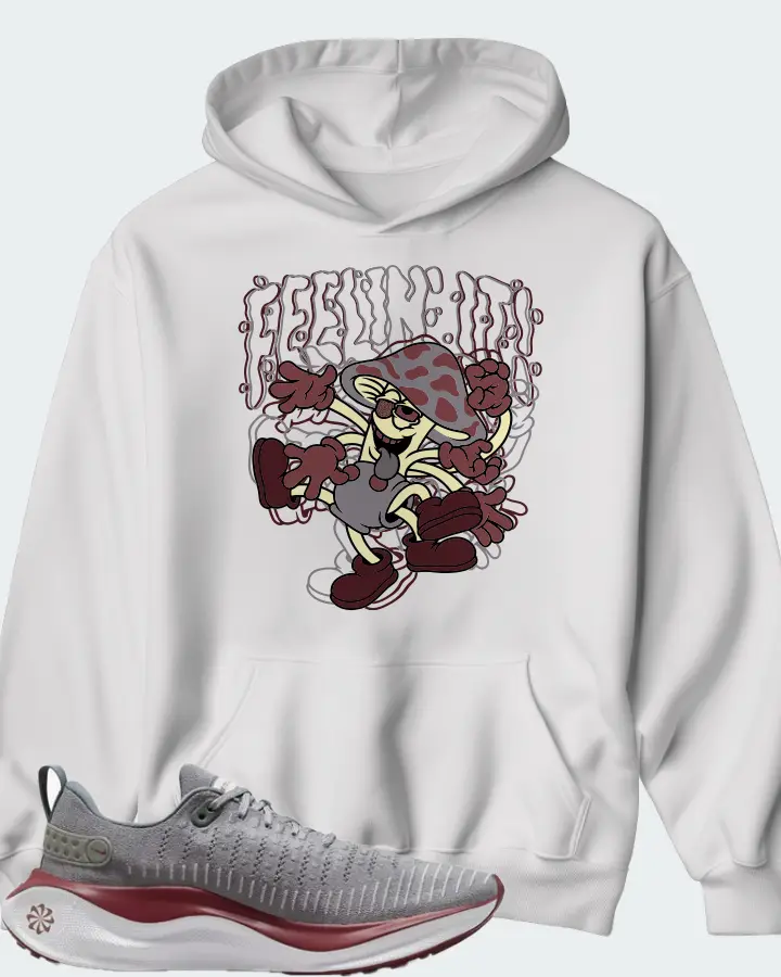Nike InfinityRN 4 Cool Grey Team Maroon Matching Hoodie