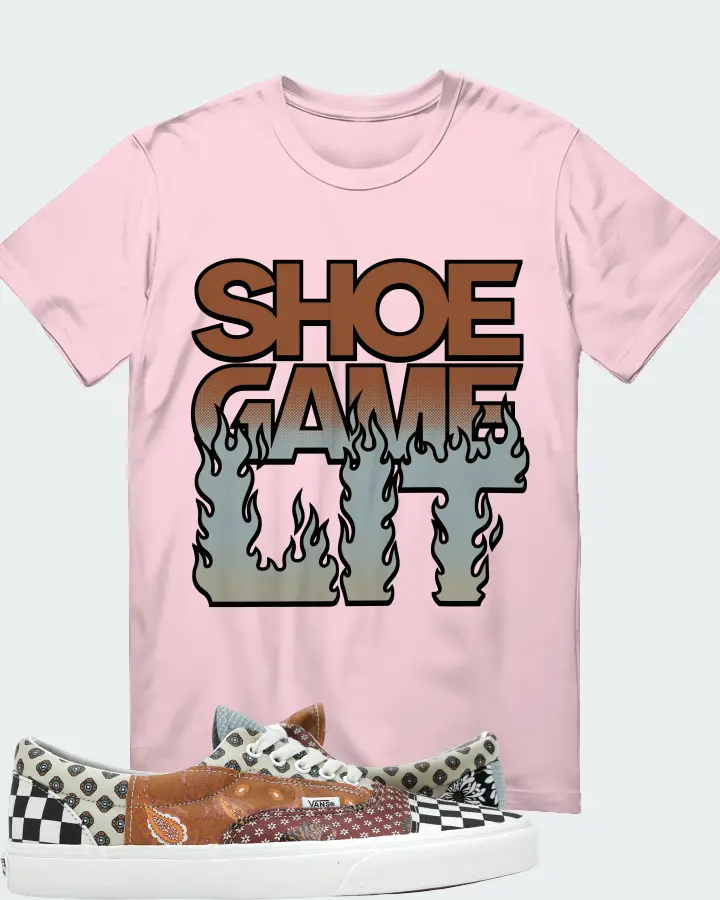 Vans Era Sneaker Matching Soft Pink T-Shirt - Shoe Game Lit Refreshed