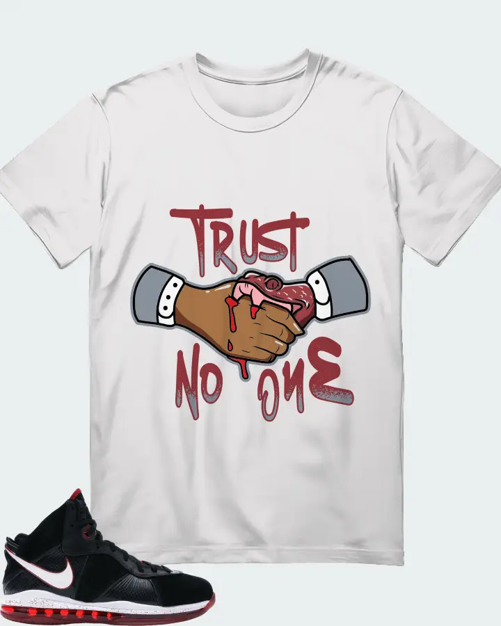 Nike LeBron 8 Sneaker Matching White T-Shirt - Trust No One