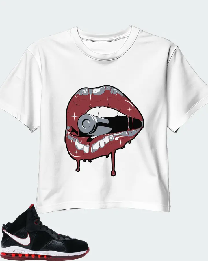 Nike LeBron 8 Sneaker Matching White Crop Top - Kiss of Death