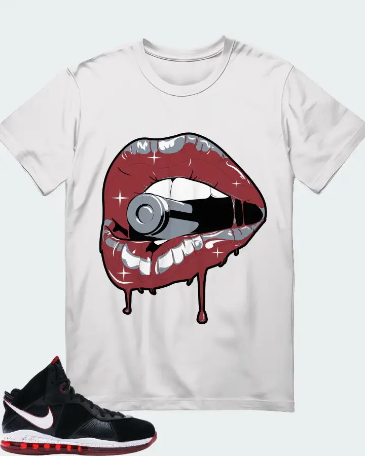 Nike LeBron 8 Sneaker Matching White T-Shirt - Kiss of Death