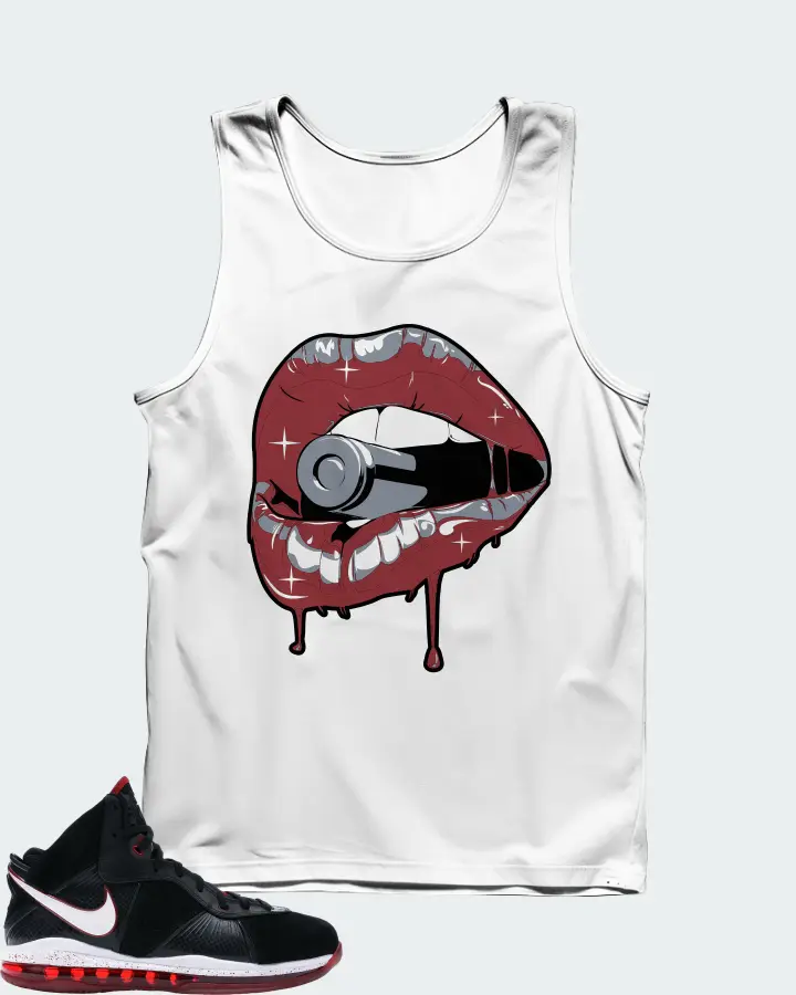 Nike LeBron 8 Sneaker Matching White Tank Top - Kiss of Death