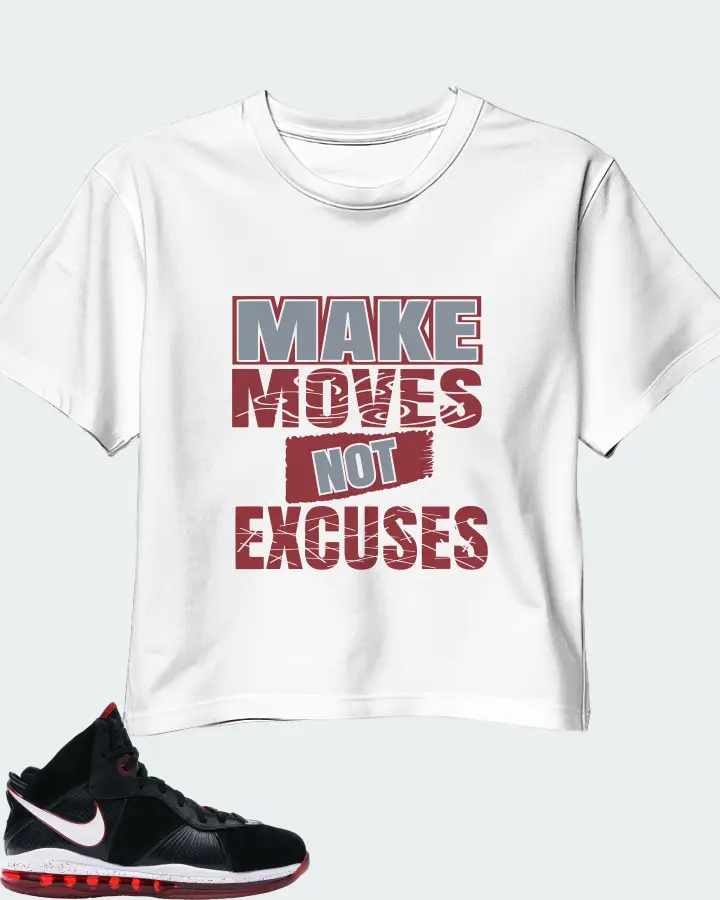 Nike LeBron 8 Sneaker Matching White Crop Top - Make Moves Not Excuses