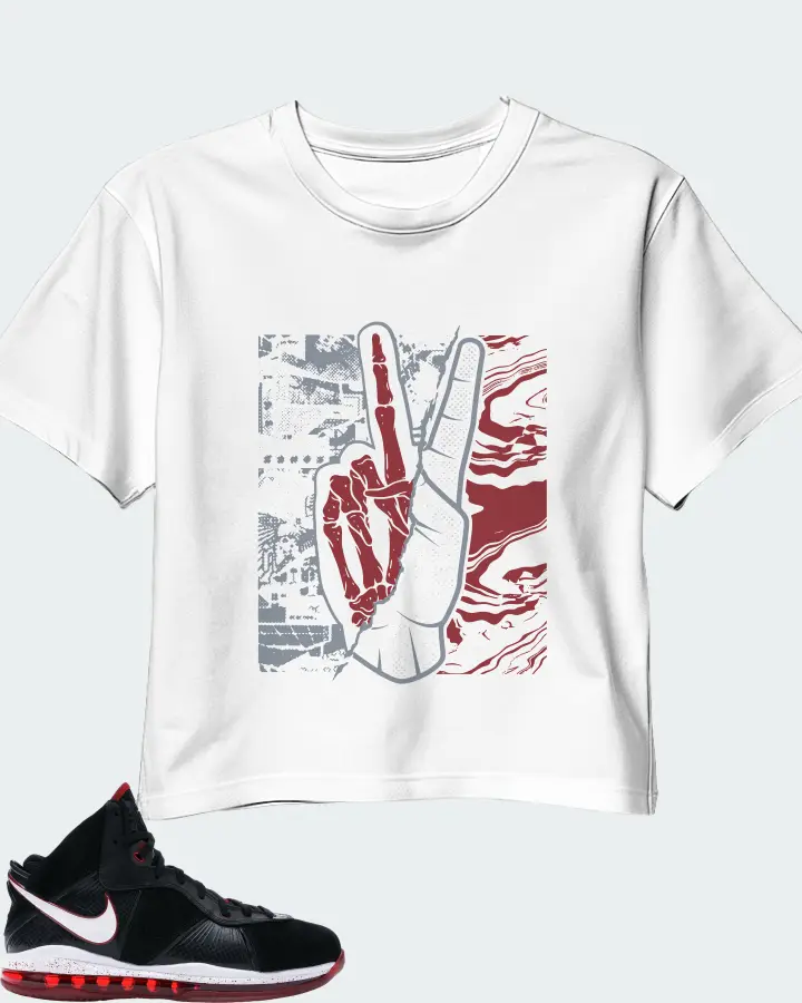 Nike LeBron 8 Sneaker Matching White Crop Top - Peace of mind