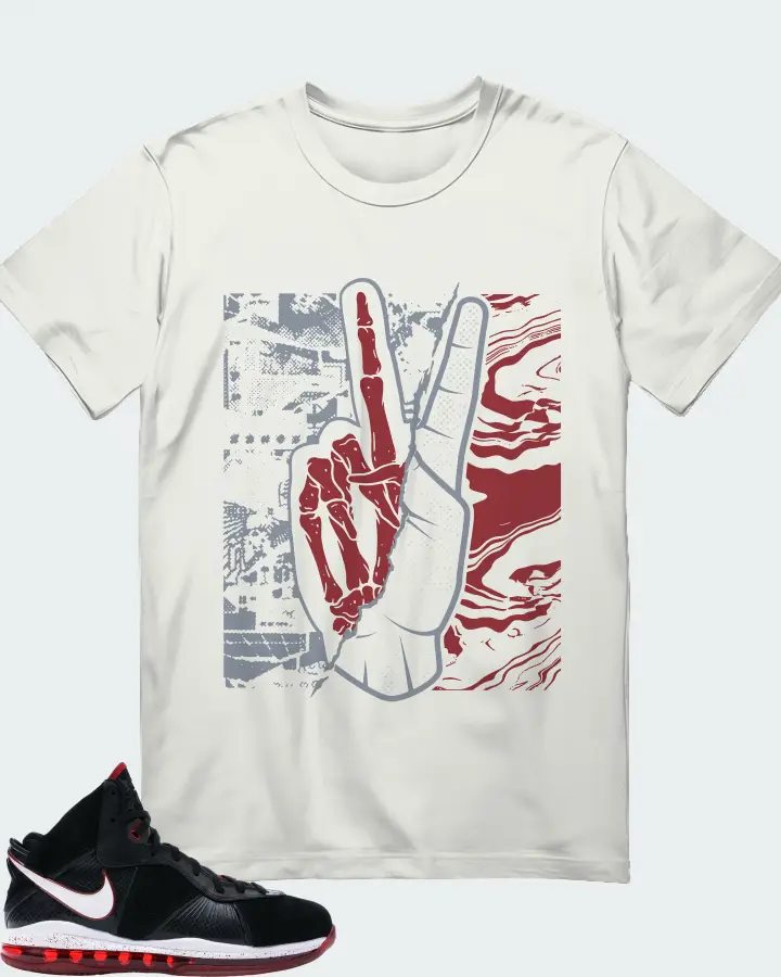 Nike LeBron 8 Sneaker Matching Ash T-Shirt - Peace of mind