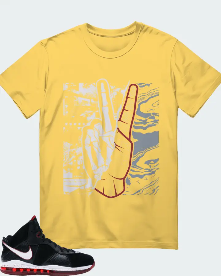 Nike LeBron 8 Sneaker Matching Yellow T-Shirt - Peace of mind
