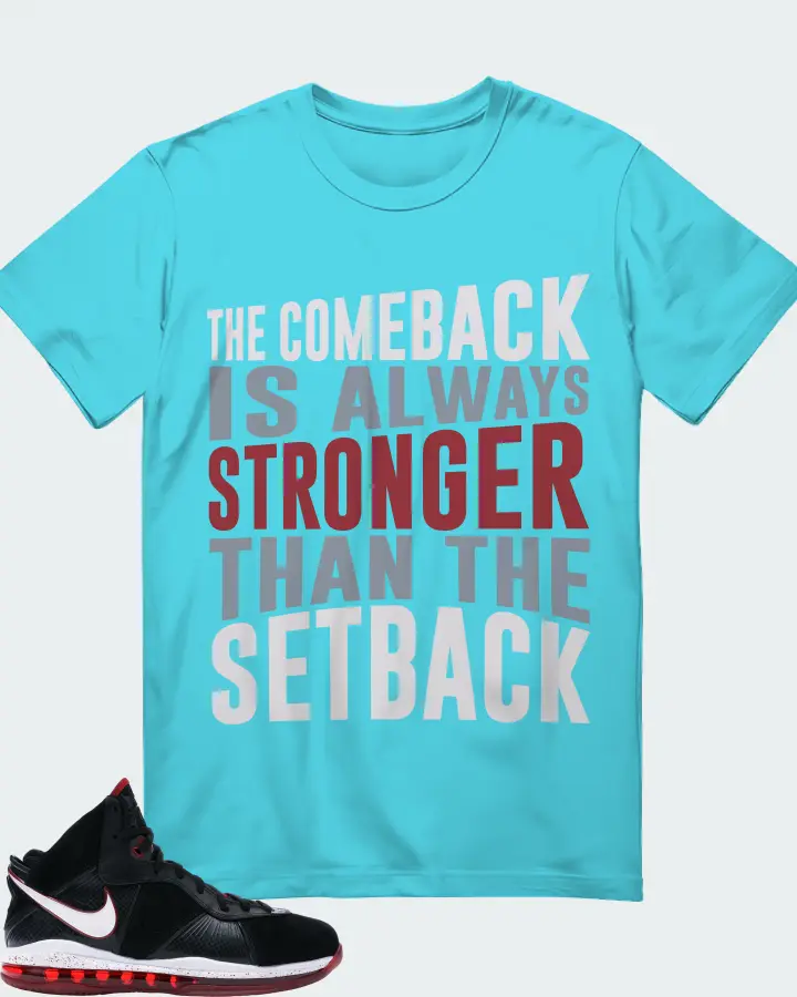 Nike LeBron 8 Sneaker Matching Turquoise T-Shirt - The Comeback