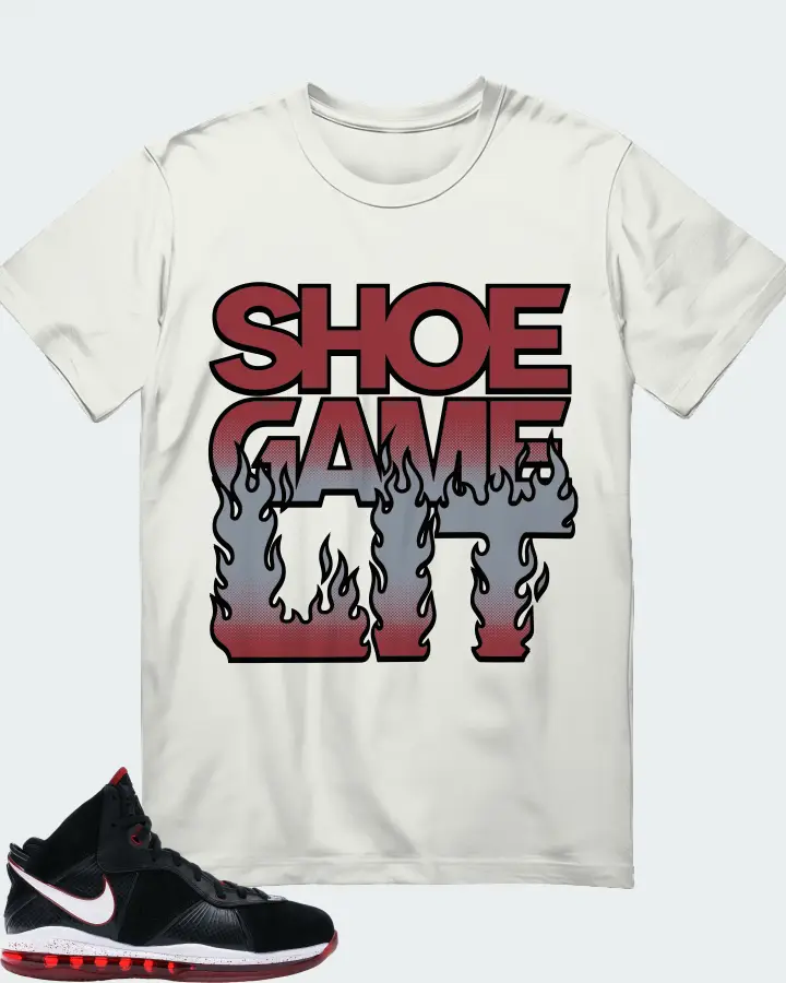 Nike LeBron 8 Sneaker Matching Ash T-Shirt - Shoe Game Lit Refreshed