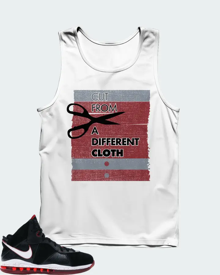 Nike LeBron 8 Sneaker Matching White Tank Top - Cut From a Different Cloth