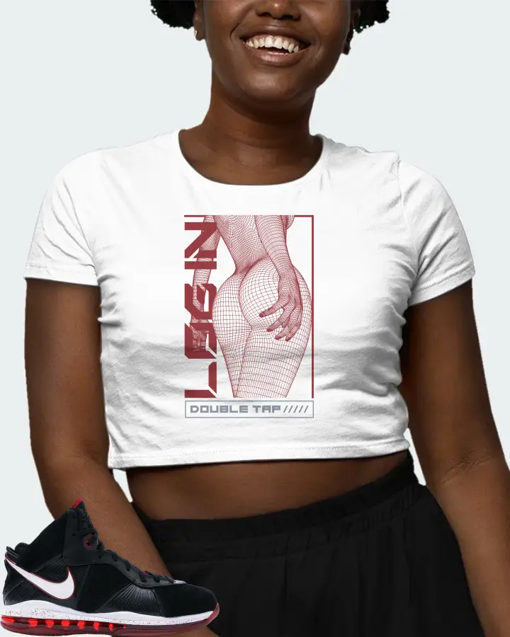 Nike LeBron 8 Sneaker Matching White Crop Top (LOGIN) - View 3