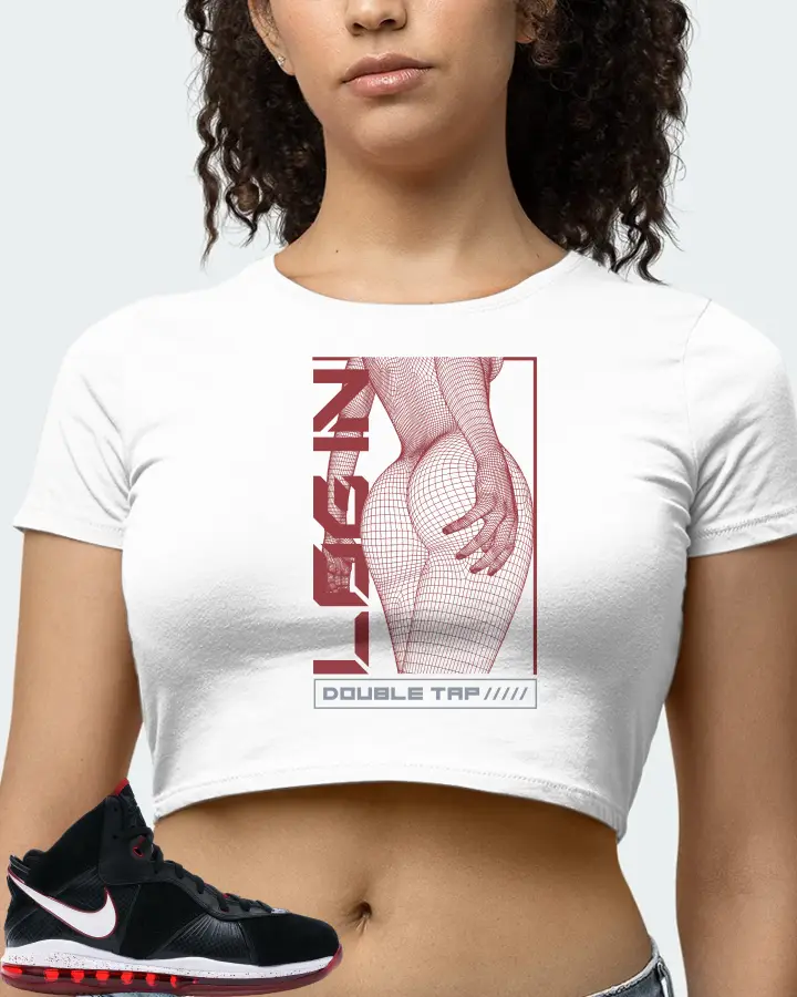 Nike LeBron 8 Sneaker Matching White Crop Top (LOGIN) - View 4