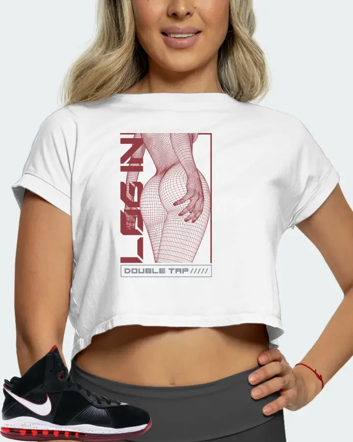 Nike LeBron 8 Sneaker Matching White Crop Top (LOGIN) - View 5