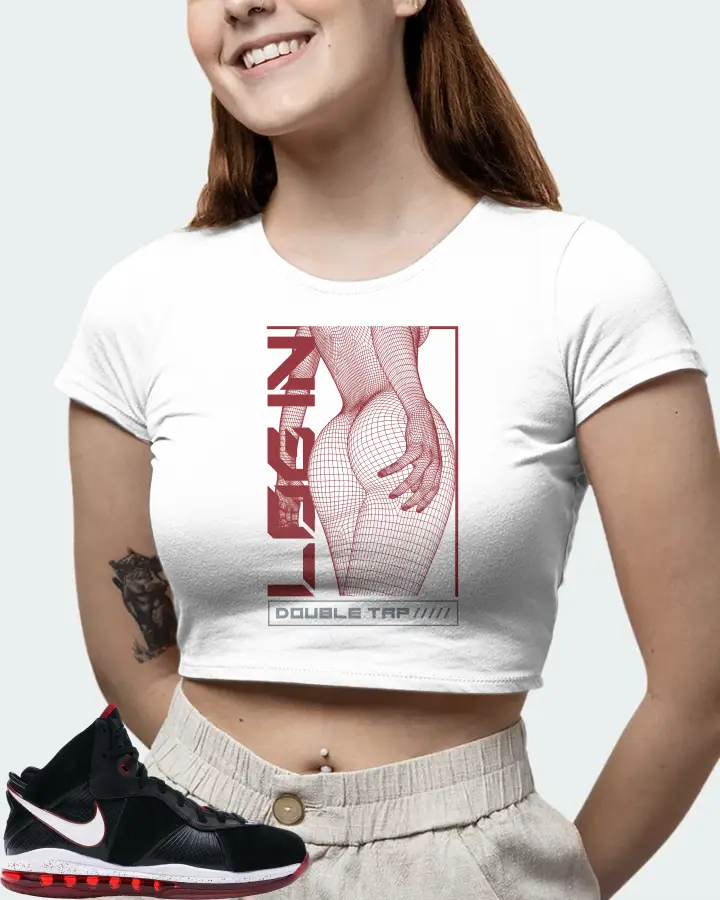 Nike LeBron 8 Sneaker Matching White Crop Top (LOGIN) - View 6