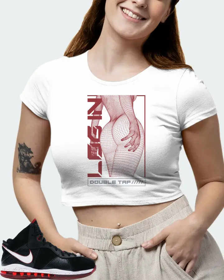 Nike LeBron 8 Sneaker Matching White Crop Top (LOGIN) - View 7