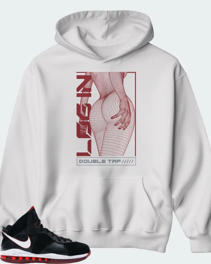 Nike LeBron 8 Sneaker Matching White Hoodie (LOGIN) - View 1
