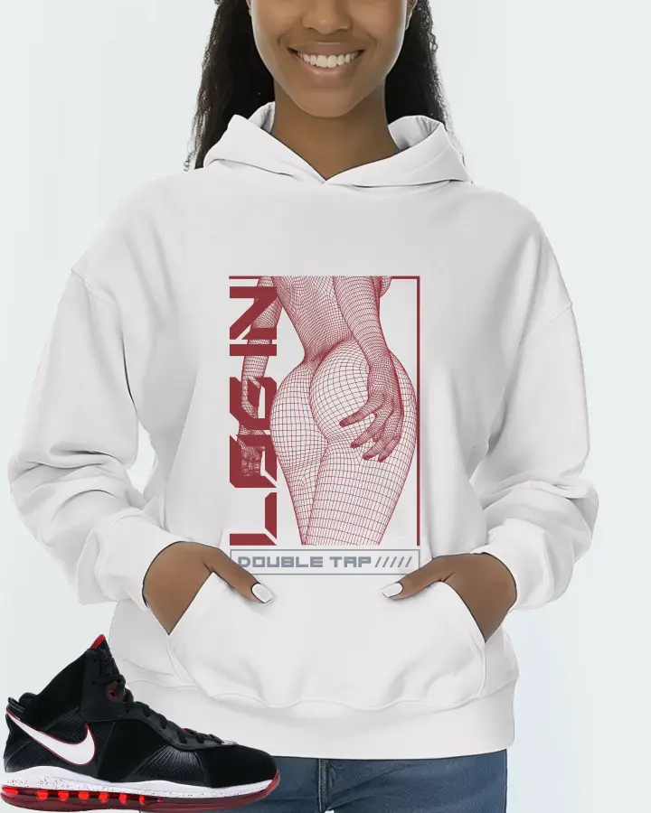 Nike LeBron 8 Sneaker Matching White Hoodie (LOGIN) - View 3