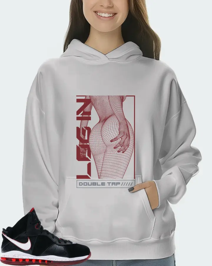 Nike LeBron 8 Sneaker Matching White Hoodie (LOGIN) - View 5