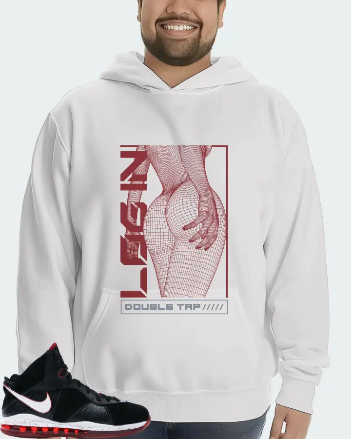 Nike LeBron 8 Sneaker Matching White Hoodie (LOGIN) - View 6