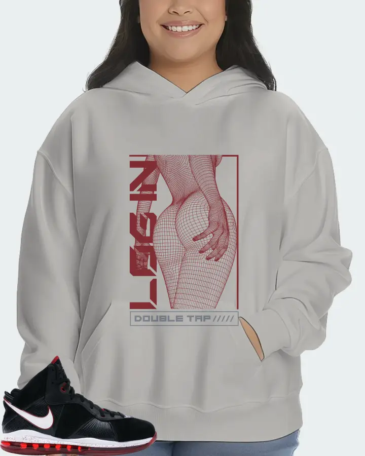 Nike LeBron 8 Sneaker Matching Grey Hoodie (LOGIN) - View 7