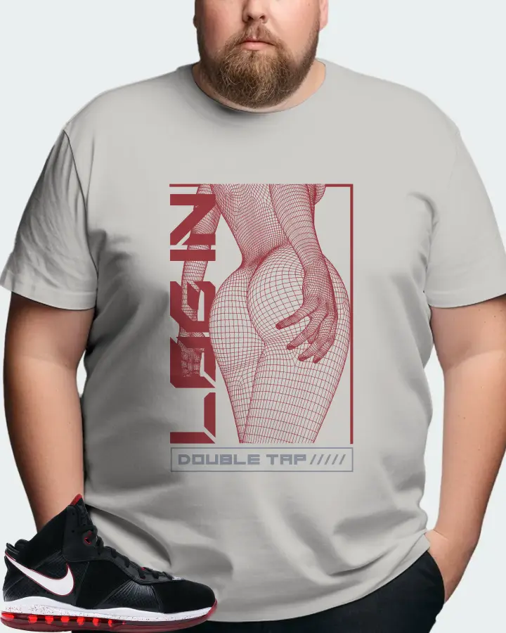 Nike LeBron 8 Sneaker Matching Grey T-Shirt (LOGIN) - View 8