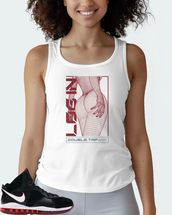 Nike LeBron 8 Sneaker Matching White Tank Top (LOGIN) - View 3