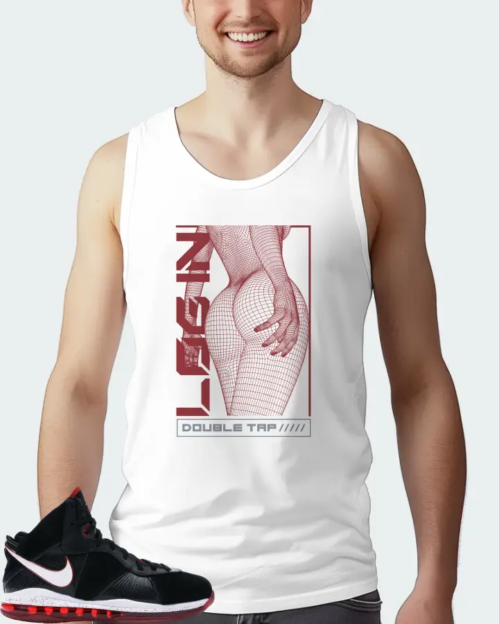 Nike LeBron 8 Sneaker Matching White Tank Top (LOGIN) - View 4