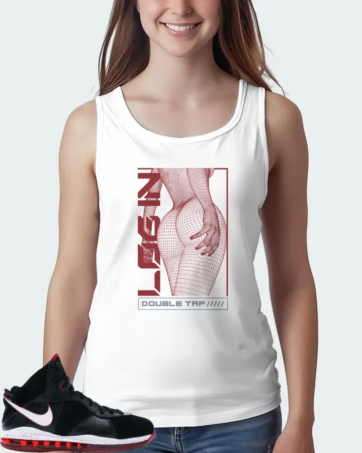 Nike LeBron 8 Sneaker Matching White Tank Top (LOGIN) - View 5