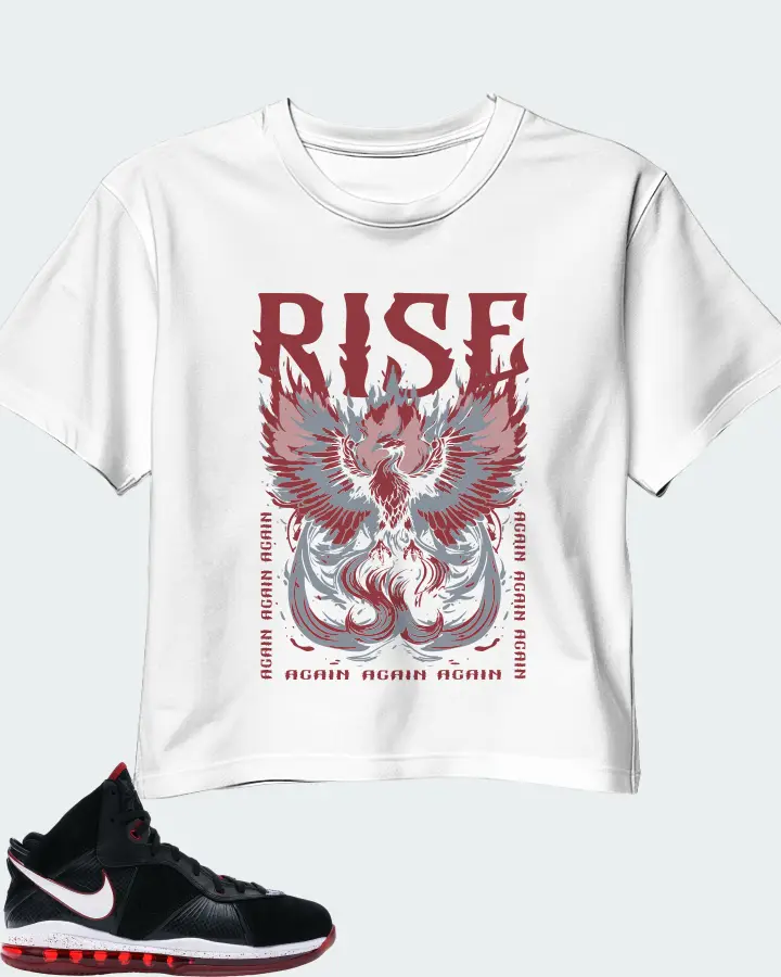 Nike LeBron 8 Sneaker Matching White Crop Top - RISE
