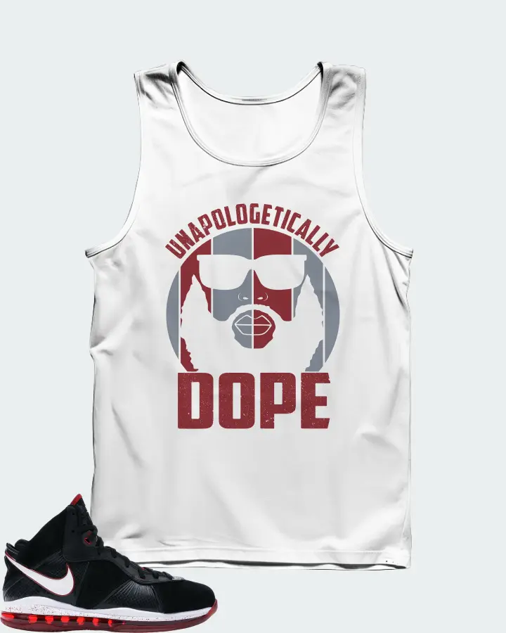 Nike LeBron 8 Sneaker Matching White Tank Top - UNAPOLOGETICALLY DOPE Man