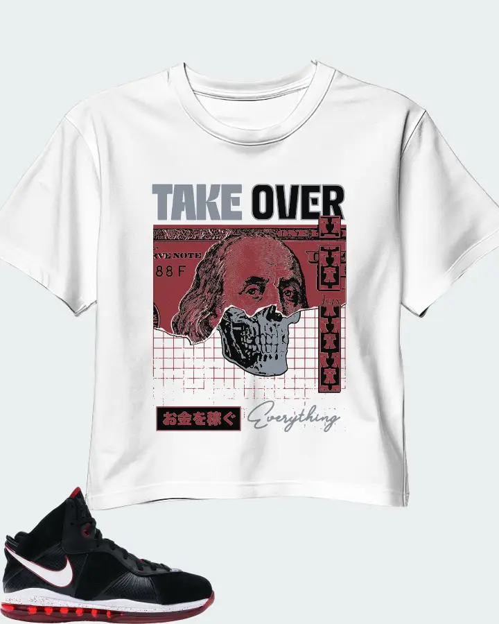 Nike LeBron 8 Sneaker Matching White Crop Top - Take Over