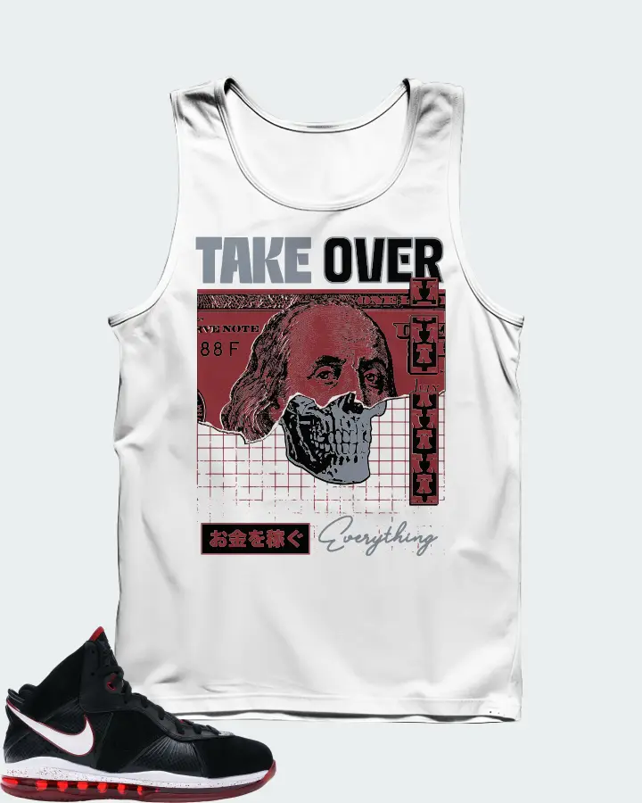 Nike LeBron 8 Sneaker Matching White Tank Top - Take Over