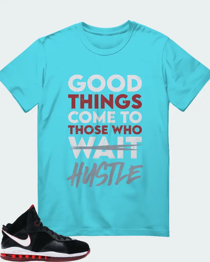 Nike LeBron 8 Sneaker Matching Turquoise T-Shirt - Good Things Come