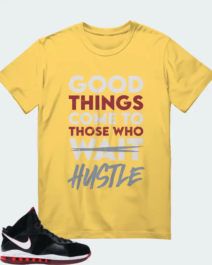 Nike LeBron 8 Sneaker Matching Yellow T-Shirt - Good Things Come